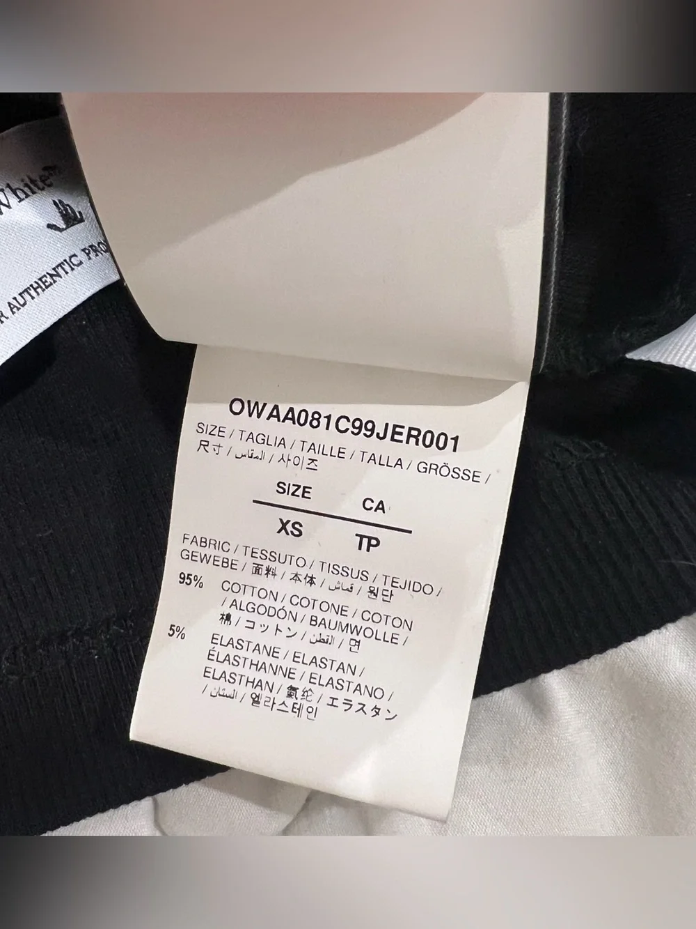 Off-White Virgil Abloh Womens Logo Crop Top